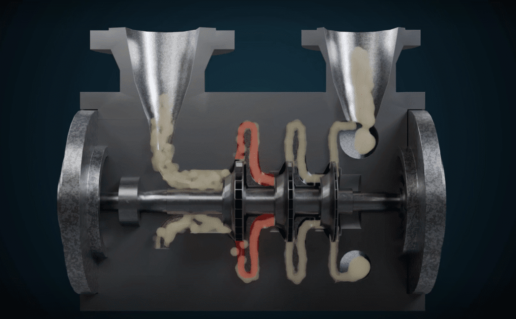 Fødegasskompressor 3D-animert av Polarkonsult i Nord-Norge for Aibel og Equinor.